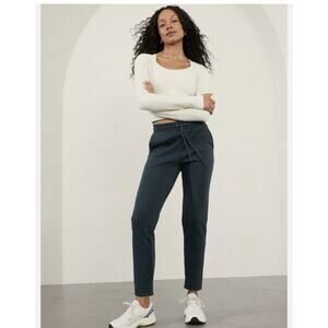 Athleta Cozy Karma Zipper Ankle Joggers in Teal Blue - Women's M